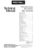 Rotel RD-1000-1000M - Technical manual 